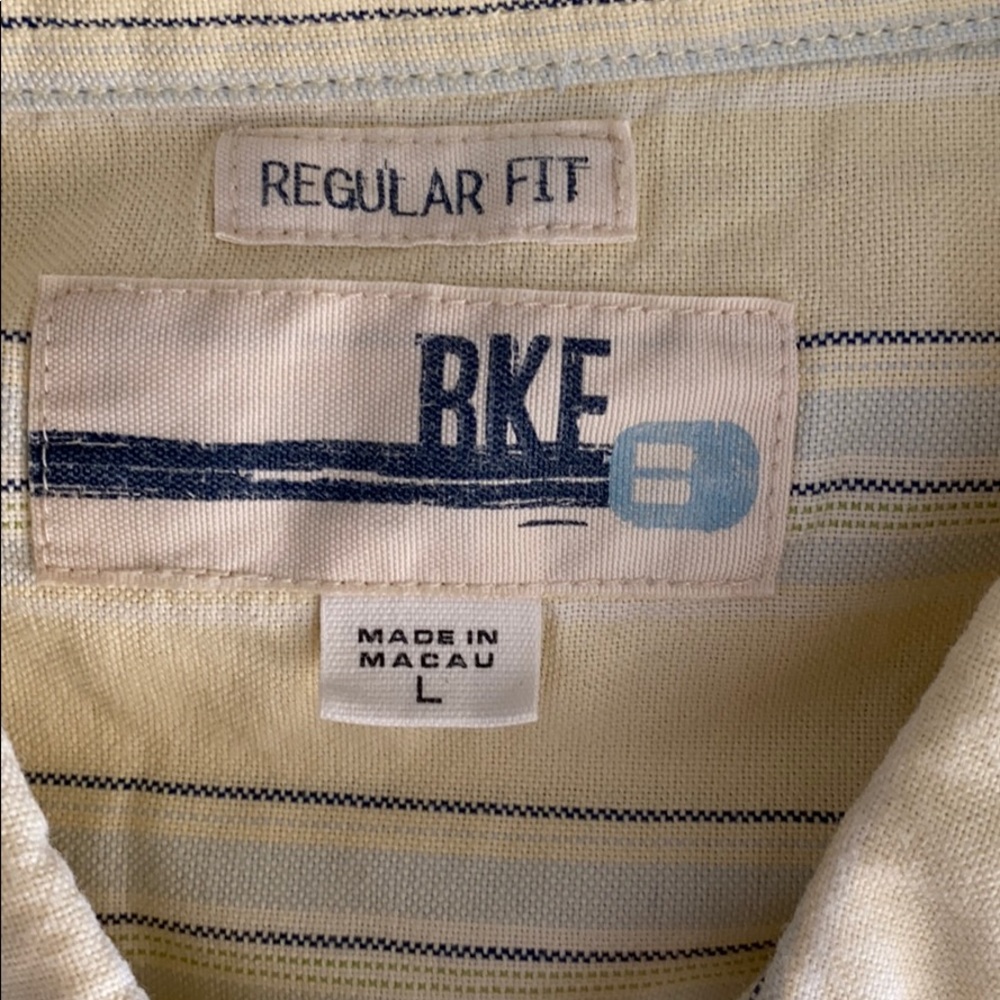 Yellow BKE button up - Picture 2 of 3